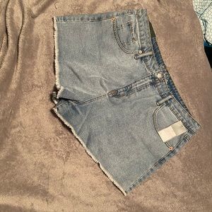 Brand new high rise jean shorts